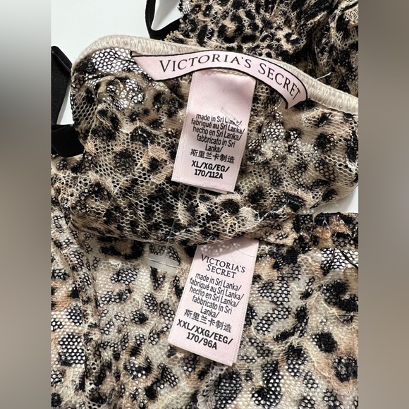 Victoria's Secret leopard sexy mesh  pjs set - Picture 3 of 8
